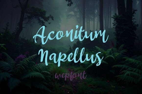 Aconitum Napellus Typeface for Elegant Branding
