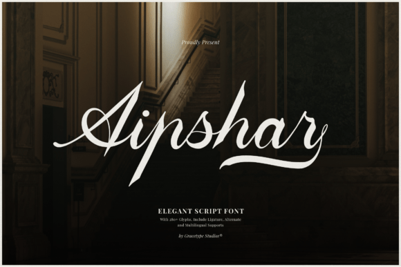 Aipshar: An Elegant Script Font for Editorial Design