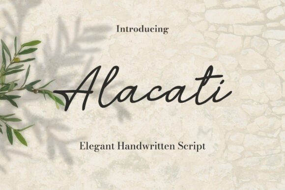 Alacati Typeface for Editorial Design