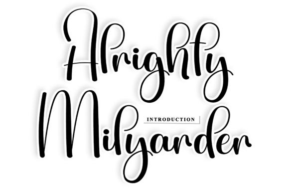 Alrighty Milyarder Font for Polished Branding