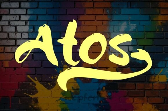 Atos Script Font for Bold Handmade Branding