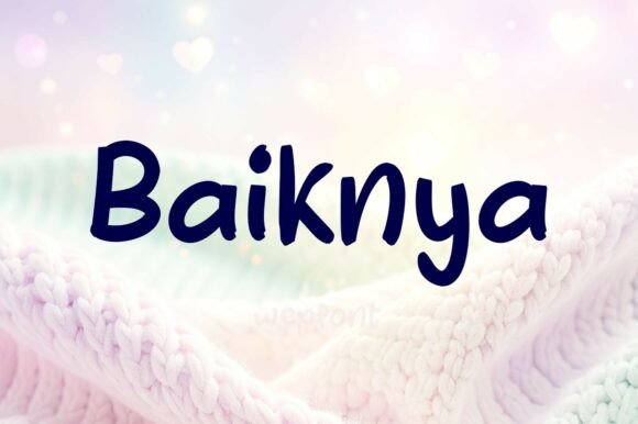 Baiknya: A Warm Script Typeface for Editorial Design