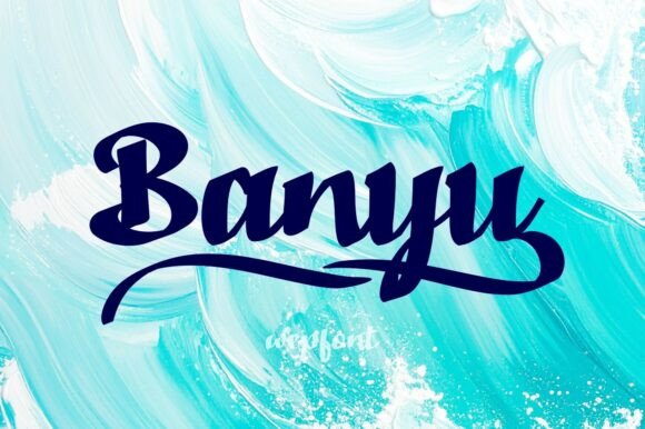 Banyu: A Fluid Script Font for Makers