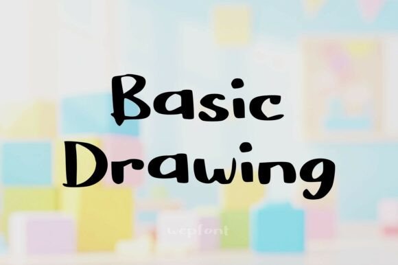 Basic Drawing Font for Handmade Branding