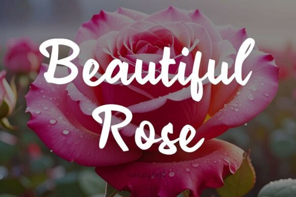 Beautiful Rose Font for Elegant Campaign Design