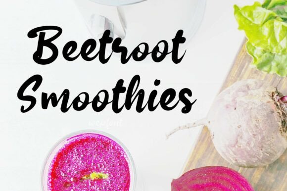 Beetroot Smoothies Font for Web Design