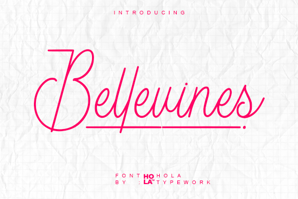 Bellevines Font for Elegant Handmade Designs
