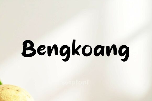 Bengkoang Font for Modern Web Design