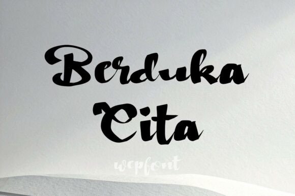 Berduka Cita Typeface for Elegant Branding