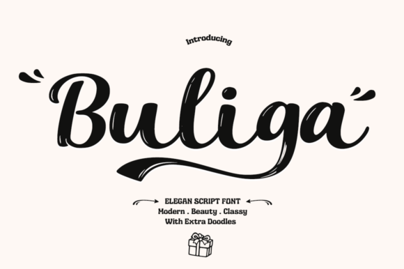 Buliga Script Font for Elegant Craft Designs