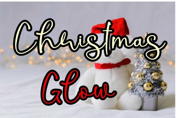 Christmas Glow Typeface for Festive Web Design
