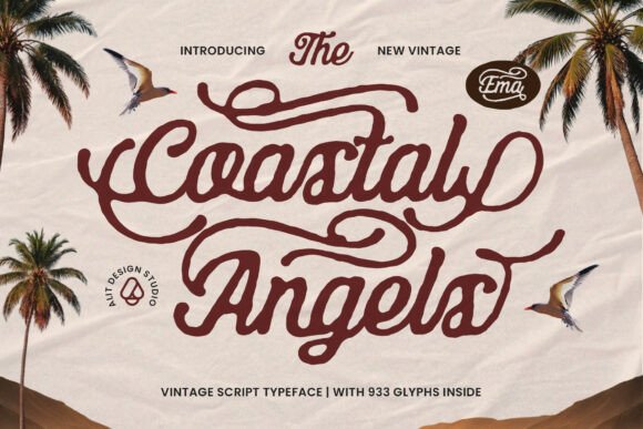 Coastal Angels: A Premium Vintage Script Typeface for Branding