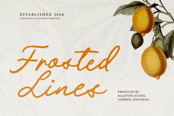 Frosted Lines Font for Modern Web Design