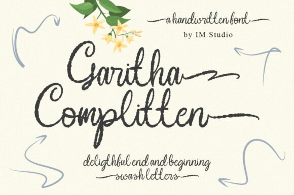 Garitha Complitten: A Script Font for Authentic Branding