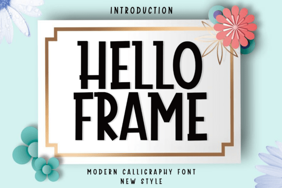 Hello Frame: A Rhythmic Script Typeface for Editorial Design