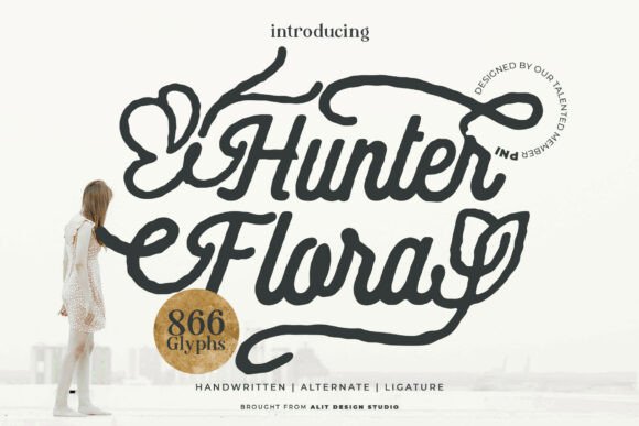 Hunter Flora: A Script Handwritten Font for Campaigns