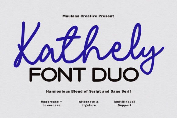 Kathely: A Sophisticated Font Duo for Editorial Design
