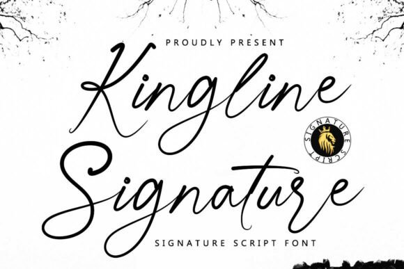 Kingline Signature Typeface for Elegant Editorial Design