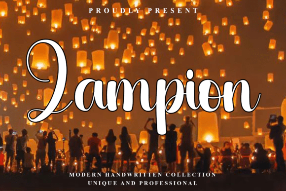 Lampion Font for Handmade Branding