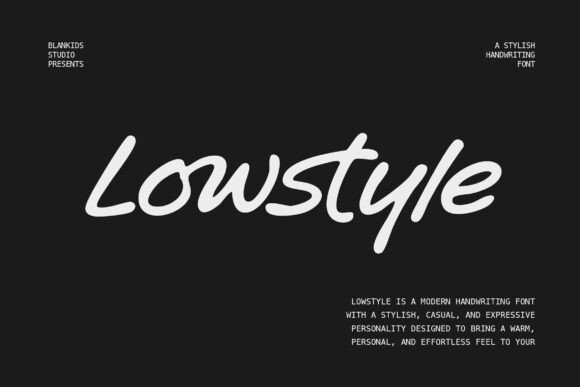 Lowstyle: The Perfect Handwriting Font for Makers