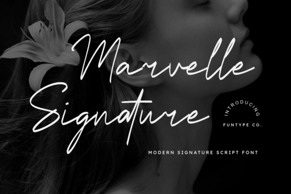 Marvelle Signature Typeface for Modern Branding