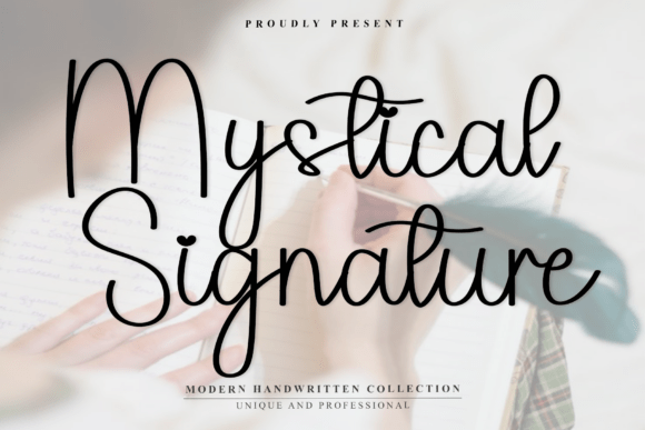 Mystical Signature Typeface for Editorial Design
