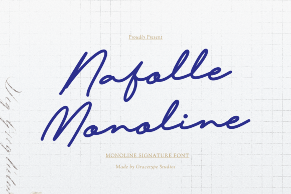 Nafolle Monoline: The Premium Script Typeface for Marketers
