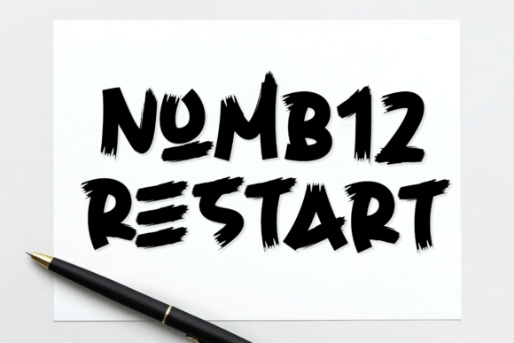 Numb12 Restart Typeface for Branding