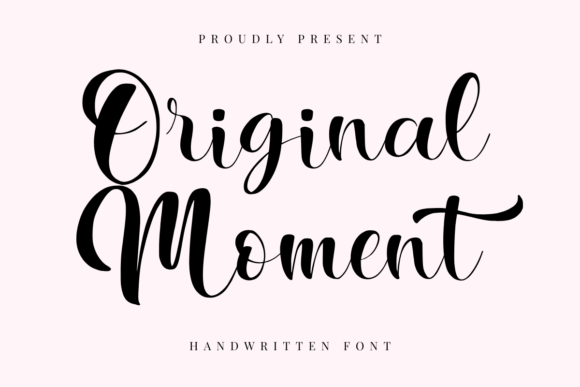 Original Moment Typeface for Editorial Design
