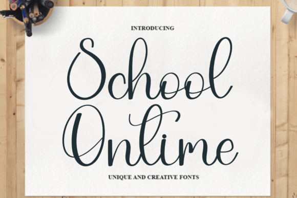 School Ontime: A Graceful Script Font for Elegant Campaigns