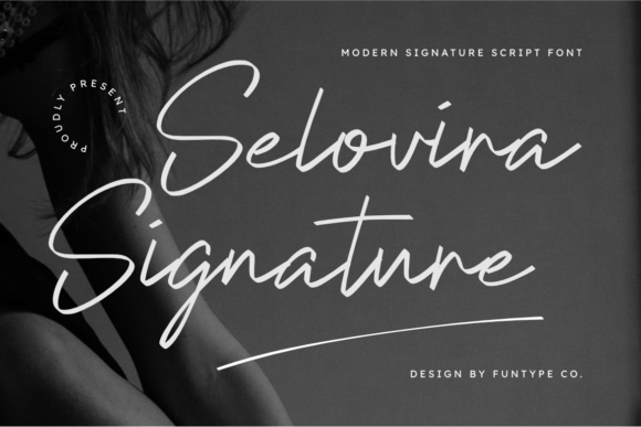 Selovina Signature Font for Editorial Design