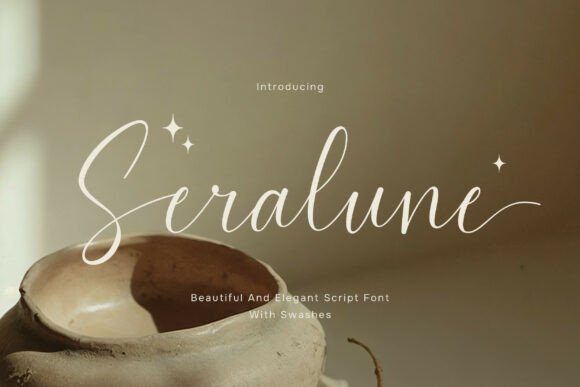 Seralune: The Elegant Script Font for Makers