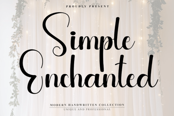 Simple Enchanted Typeface for Elegant Branding