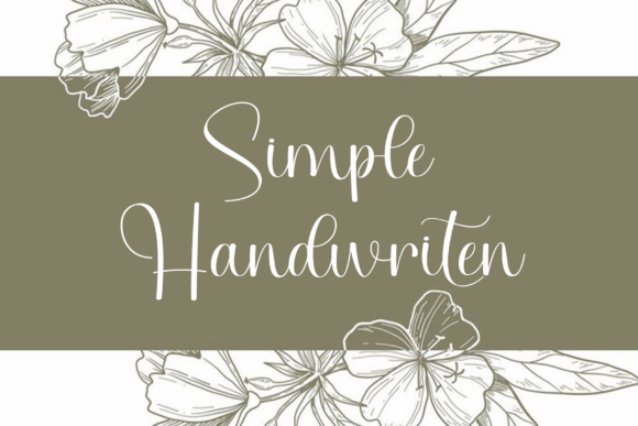 Simple Handwriten Font for Elegant Branding