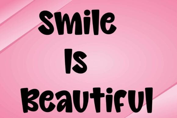 Smile is Beautiful: A Graceful Script Font for Editorial Design